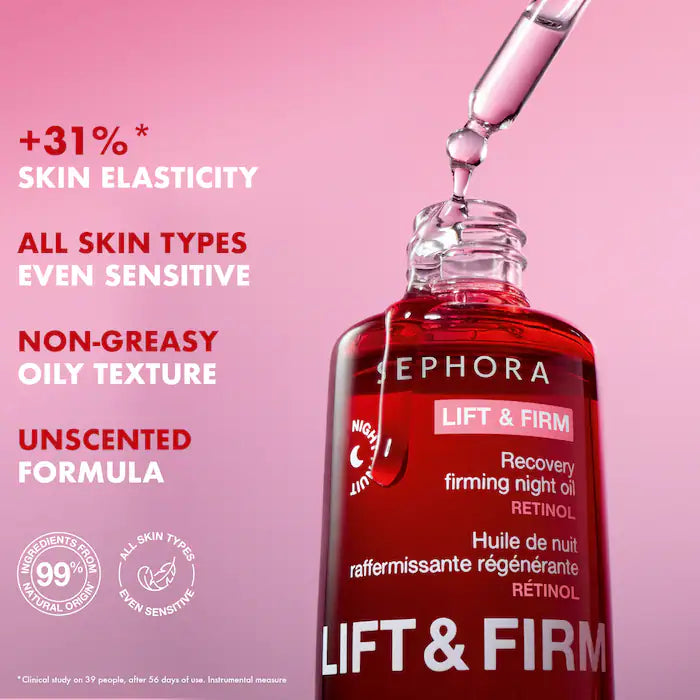 SEPHORA COLLECTION® Lift &amp; Firm - שמן לילה ממצק להתאוששות עם רטינול 