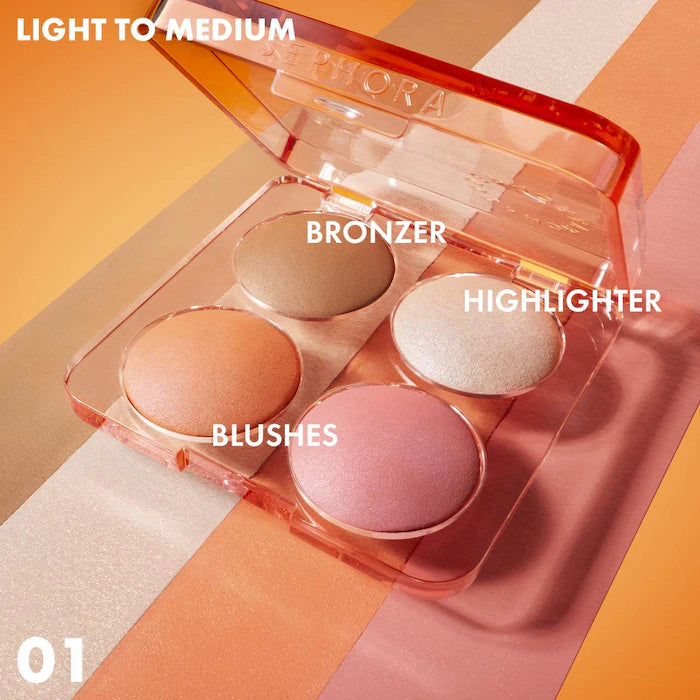 SEPHORA COLLECTION Colorful Face Bronzer, Blush & Highlighter Palette®