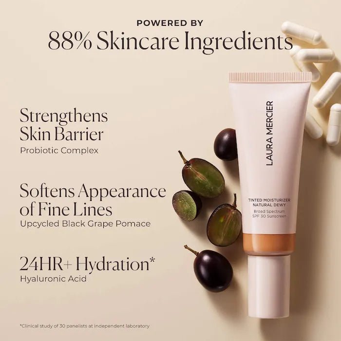 Laura Mercier - Long-Wear Tinted Moisturizer Natural Dewy SPF 30 with Hyaluronic Acid for Radiant Skin®