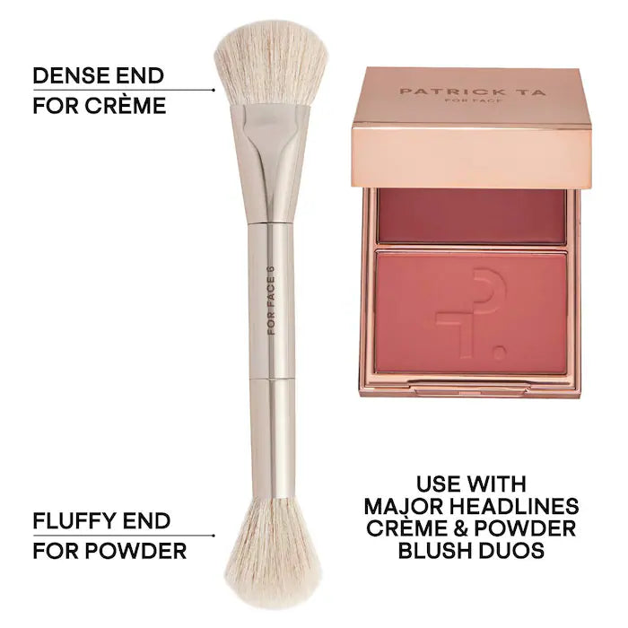 PATRICK TA® Dual-Ended Precision Blush Brush